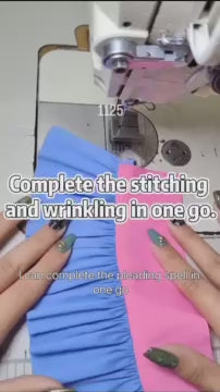 1125★  Sewing machine shrink and fold patchwork presser foot computer flat car wrinkle pumping wrinkle pleated P5W two-layer seam upper flat and lower wrinkle
