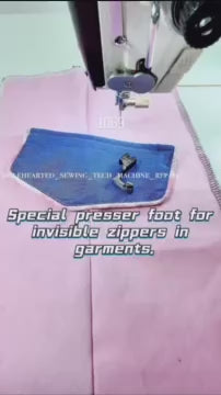 1069★  Model number T69 (adjustable) Invisible zipper presser foot with notch Multifunctional zipper presser foot Computer flat car Industrial flat seam
