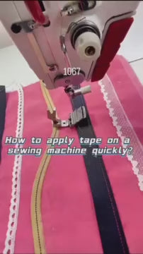 1067★  New S10A flat car sticker presser foot lace webbing guide strip climbing strip pull tube