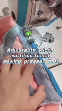 1140★  [New adjustable Q5 roller crimping foot] Computer flat car crimping special anti-button anti-wrinkle crimping seam