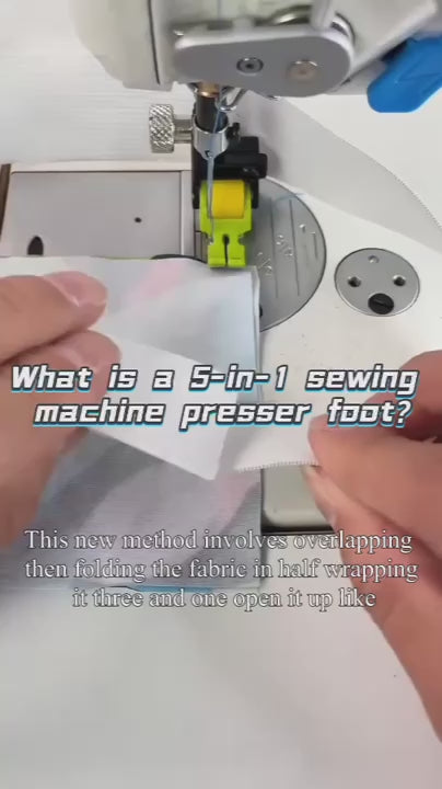 1592★  New Teflon T5-S multi-purpose five-in-one computer flat car left and right rib pressing roller pressing foot