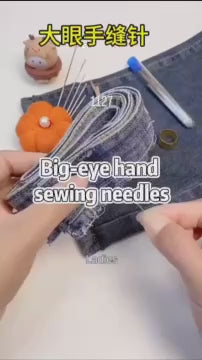 1127★  [New product] Big nose steel needle slender needle threading traditional sewing needle threading household sewing needle