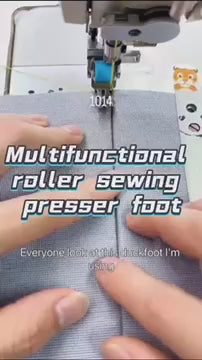 1014★  New three-roller five-in-one multi-purpose T5 presser foot, flat car left and right unilateral rib with wheels presser foot
