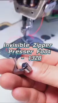 1328★  Invisible zipper all-steel presser foot S518L computer flat car unilateral invisible zipper presser foot upper zipper presser foot