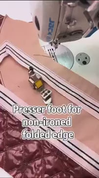 1013★ New T351 down-turned edge roller presser foot turtle shell cap wrinkle-free downward rolled edge premium all-steel flat sewing machine adjustable
