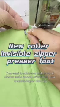 1148★  Newly upgraded roller invisible zipper presser foot invisible zipper presser foot seam smooth anti-wrinkle and anti-rush cloth