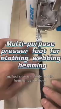 1072★  New F99B narrow upper and rear collar presser foot crimping hemming multifunctional presser foot thin and thick universal sewing machine accessories
