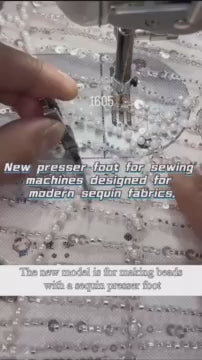 1605★  New P369 bead sequined presser foot wedding dress fashion fabric bead-free fixed presser foot, newly upgraded****