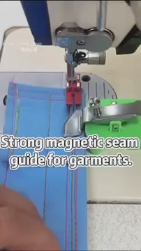 1015★  New sewing machine plastic magnet rib gauge silicone strong adsorption pressure line adjustable multi-functional small gauge