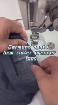 1187★  Flat car new medium and thick material trousers roll foot edge special roller presser foot roll trouser foot roll foot mouth, multi-functional curling edge