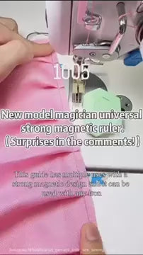 1005★ New model magician polygon strong magnetic guide sewing machine universal edge positioning tape with scale sewing accessories