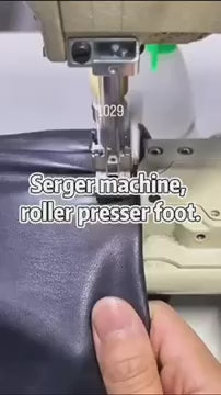 1029★  Sewing machine roller presser foot, cutting car three needles and five threads, new pulley presser foot stop open wire presser foot