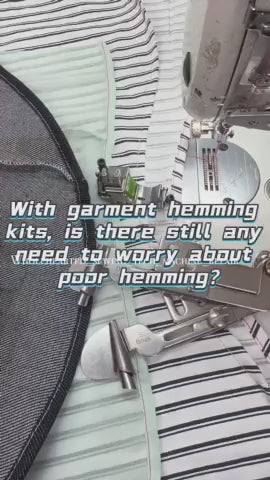 1597★ [Fácil de pasar la posición del hueso] Accesorios para máquinas de coser Nuevo dispositivo de engarce de material delgado/grueso con tubo de tracción en espiral industrial con prensatelas profesional Q5