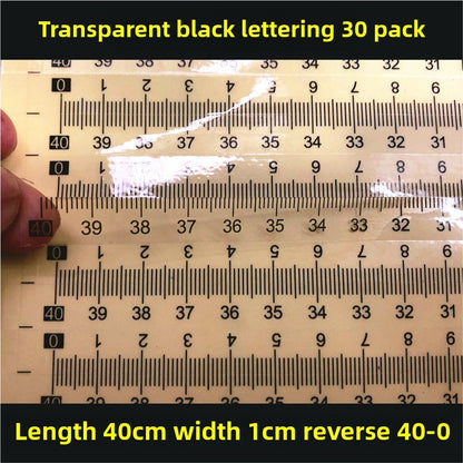 1603★  [Transparent self-adhesive] Self-adhesive transparent self-adhesive scale sticky waterproof medium sub-scale scale sticker free shipping can be customized PVC sticker