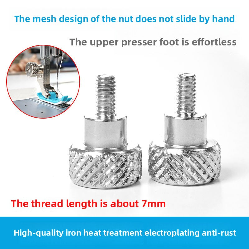 1600★  [Easy Installation] The new upgraded computer flat car hand screws on the presser foot screw and quickly increases the presser foot luxury big head screw sewing accessories