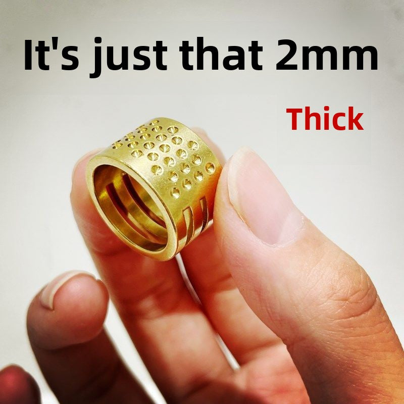 1664★  Copper extra thick thimble, old-fashioned household 2mm thickened thimble, cross stitch thimble hoop, thimble device, ring setting tool