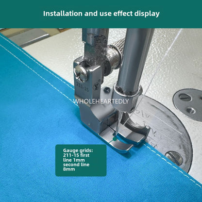 1023★  boutique all-steel multi-purpose high and low presser foot flat car stop double open line with knife presser foot