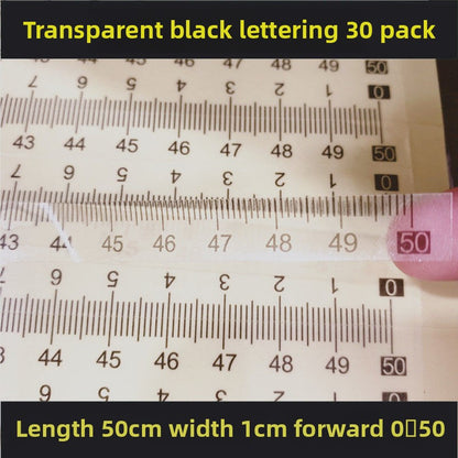 1603★  [Transparent self-adhesive] Self-adhesive transparent self-adhesive scale sticky waterproof medium sub-scale scale sticker free shipping can be customized PVC sticker