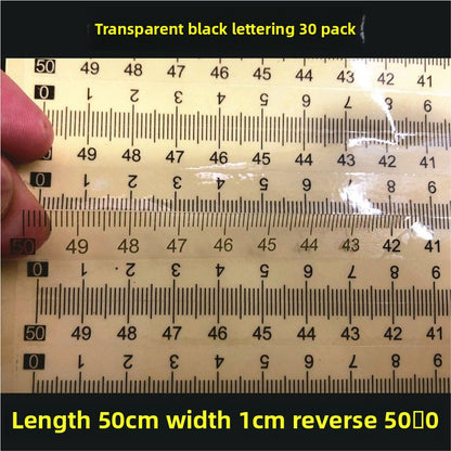 1603★  [Transparent self-adhesive] Self-adhesive transparent self-adhesive scale sticky waterproof medium sub-scale scale sticker free shipping can be customized PVC sticker
