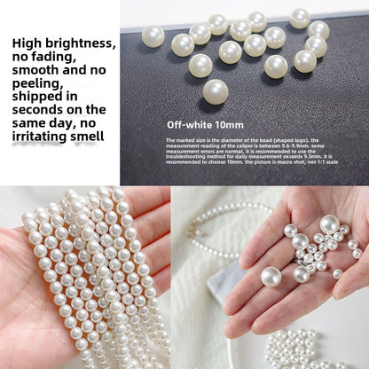 1584★  Boutique high-brightness non-porous imitation pearl mixed New Year's jewelry accessories pearl DIY material handmade beaded loose beads