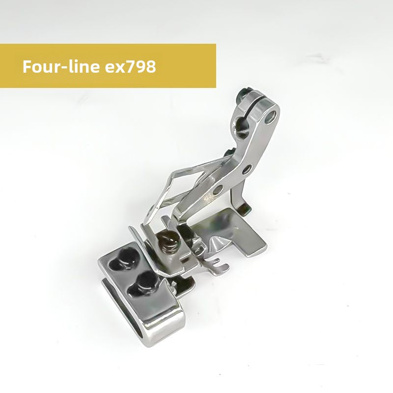 1510★  Four-wire and five-wire edge copying machine, discounted wrinkle-shrinking presser foot, upper flat and lower wrinkle double-layer process, all-steel edge locking machine accessories