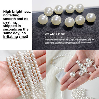 1584★  Boutique high-brightness non-porous imitation pearl mixed New Year's jewelry accessories pearl DIY material handmade beaded loose beads