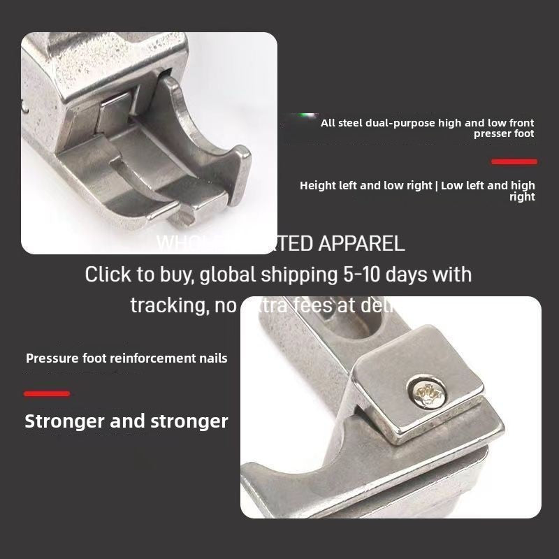 1512★  Computer flat car 211-14 211-150.6 Stop pressing line Multifunctional presser foot High and low presser foot Double tangent