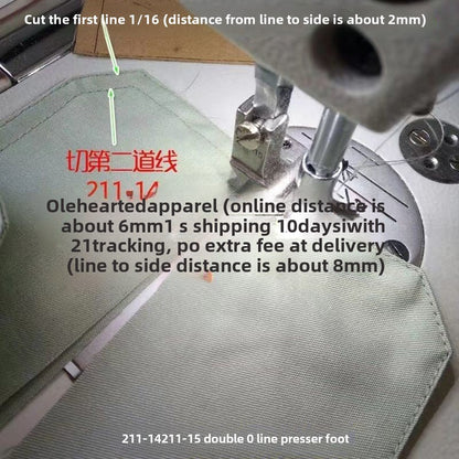 1512★  Computer flat car 211-14 211-150.6 Stop pressing line Multifunctional presser foot High and low presser foot Double tangent