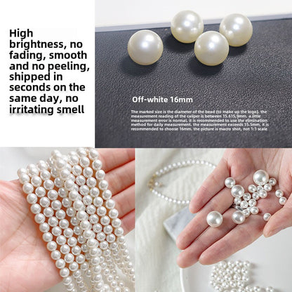 1584★  Boutique high-brightness non-porous imitation pearl mixed New Year's jewelry accessories pearl DIY material handmade beaded loose beads