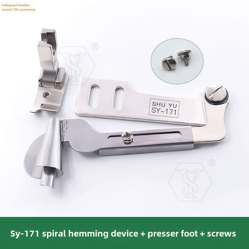 1062★  [Handmade] SY-171 boutique spiral hemming device, universal in thickness, no burrs and no bursts