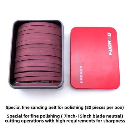 1644★  Iron box Fuchao imported material 10 inch electric scissors abrasive belt automatic sharpening and cutting machine abrasive belt cloth cutting machine yarn belt