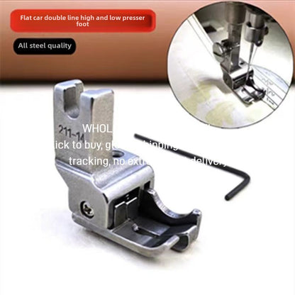 1512★  Computer flat car 211-14 211-150.6 Stop pressing line Multifunctional presser foot High and low presser foot Double tangent