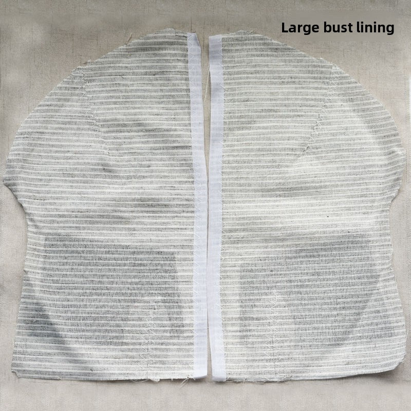 3922★ Forro de pecho, almohadilla de pecho, forro de tela de parche de algodón de pecho, abrigo de traje, forro de carbono negro, forro de cáñamo, forro de pecho, forro de accesorios de ropa