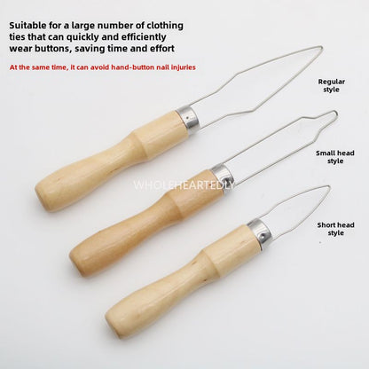 1037★  Clothing factory quick button tool, button tool, button tool, button threader DIY tool