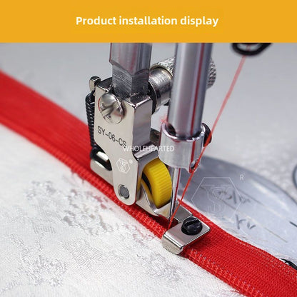 1041★  Boutique all-steel adjustable invisible zipper POM roller presser foot