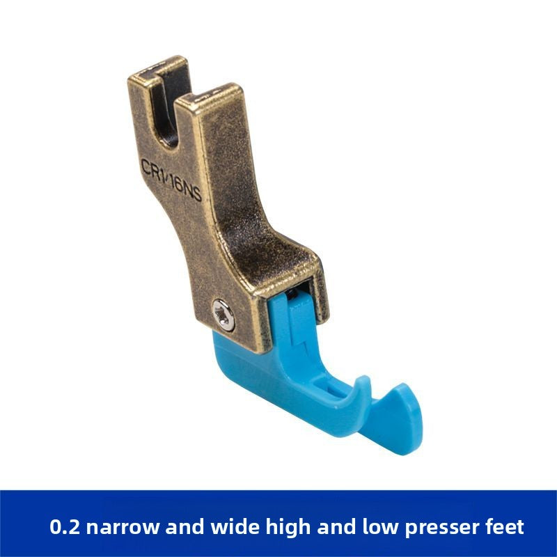 1679★  Sewing machine computer flat car universal new 0.2 narrow high and low pressure foot Teflon material wear-resistant and anti-cardboard cloth