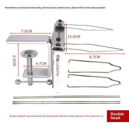 1001★  New high-efficiency button threading device, I-shaped clip to wear buttons, tool buttons, button artifacts, special for clothing factories