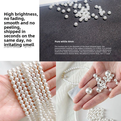1584★  Boutique high-brightness non-porous imitation pearl mixed New Year's jewelry accessories pearl DIY material handmade beaded loose beads