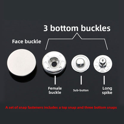 3411★  Metal high-end clothes clothing mother and child buttons jacket hidden buttons round coat down jacket buttons buttons buttons buttons