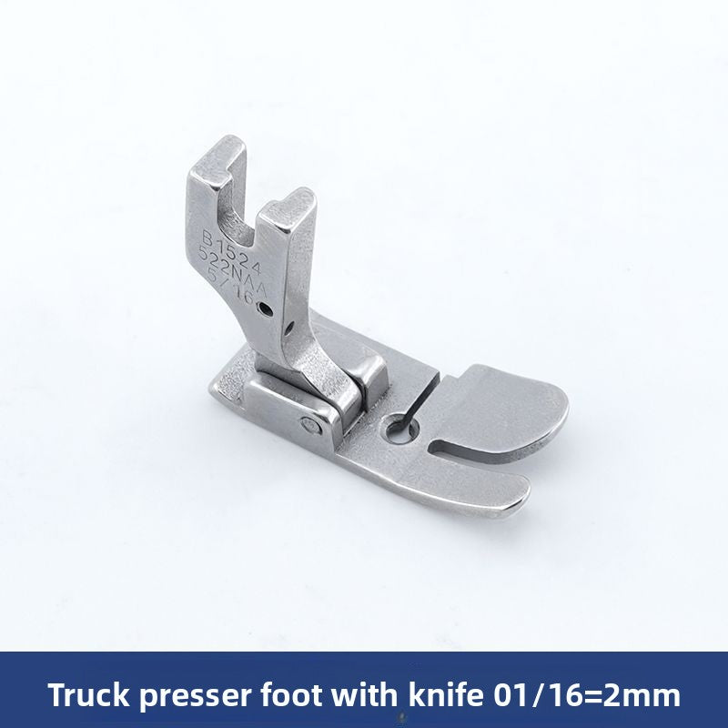 1626★  New 522 flat car with knife All steel presser foot Flat car Universal presser foot 2/8/10/12mm sewing machine accessories