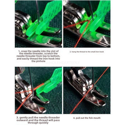 1030★  Sewing machine needle threading artifact for the elderly, dazzling universal needle recognition artifact for household and industrial pedal, small fish threading device, automatic