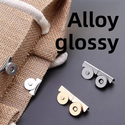 3408★  bag sealing artifact bag fixing buckle strong magnet buckle canvas bag handbag snap buckle seam-free hidden buckle magnetic suction buckle
