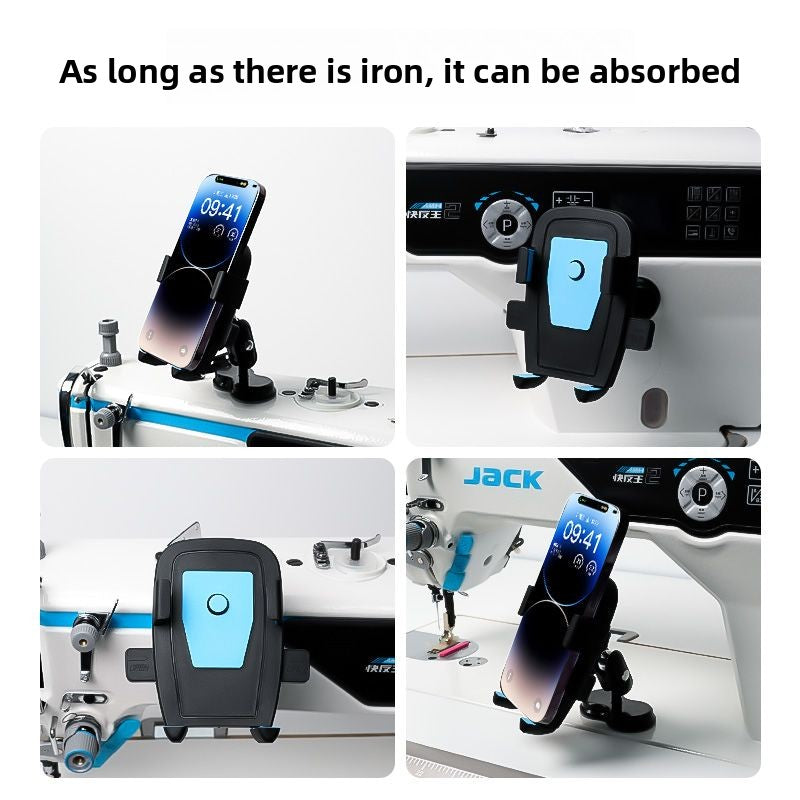 1710★  New magnetic mobile phone holder deluxe double strong magnetic anti-vibration rotatable sewing machine universal sewing accessories★