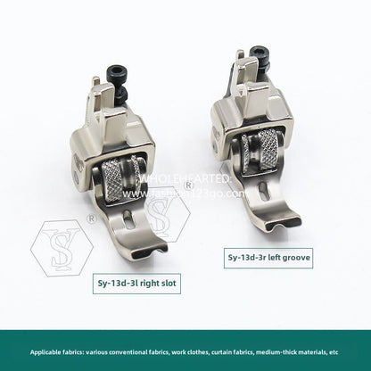 1094★  [New] Boutique all-steel roller with embedded rope presser foot Flat car with slot embedded rope tooth strip presser foot