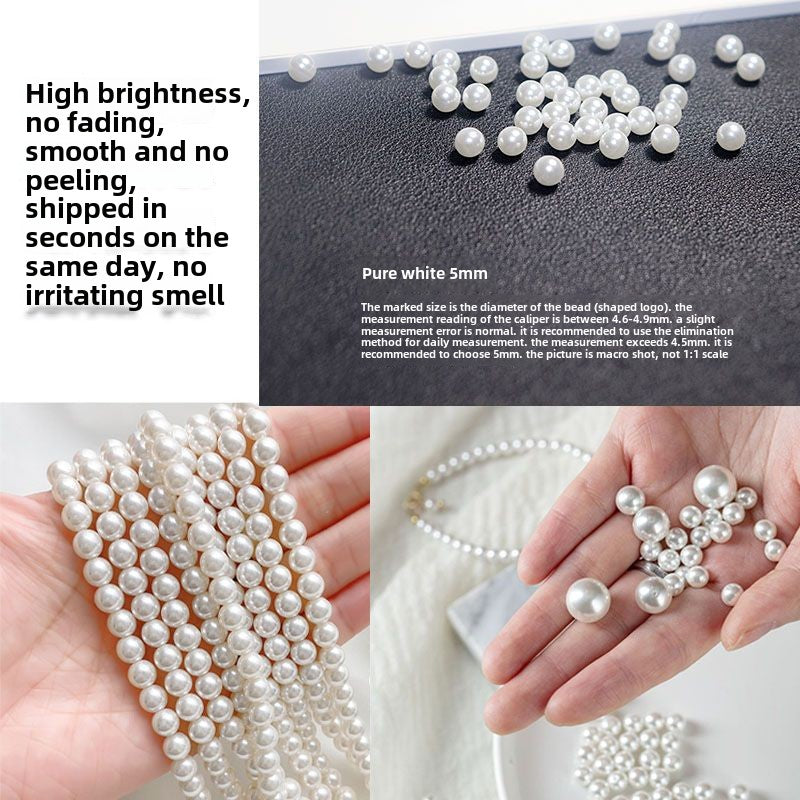 1584★  Boutique high-brightness non-porous imitation pearl mixed New Year's jewelry accessories pearl DIY material handmade beaded loose beads