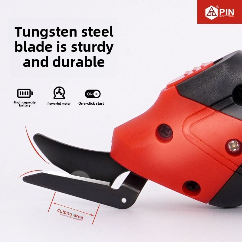1444★  New second-generation PIN electric scissors industrial rechargeable handheld electric lithium battery double scissors cloth knife clothing