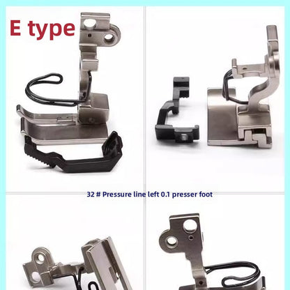 1554★  Sewing machine accessories 5490 synchronous car pressing foot, zipper stop tooth pleating, pressing placket, curling edge up and down differential times