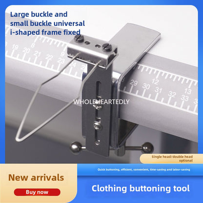 1001★  New high-efficiency button threading device, I-shaped clip to wear buttons, tool buttons, button artifacts, special for clothing factories