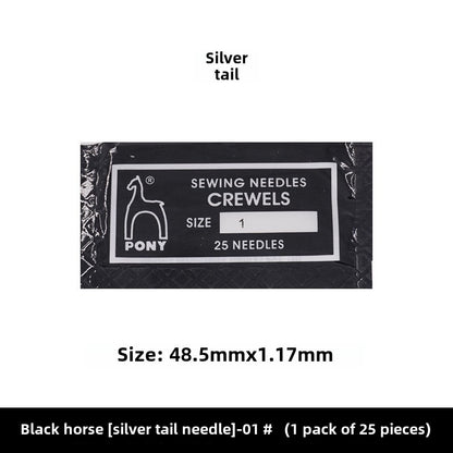 1514★  Indian genuine PONY horse brand deer brand golden tail embroidery needle hand stitch embroidery needle sewing 25 pieces/bag