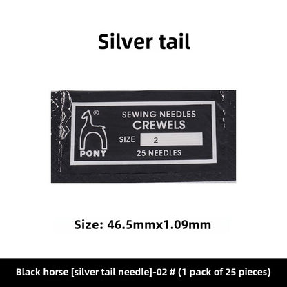 1514★  Indian genuine PONY horse brand deer brand golden tail embroidery needle hand stitch embroidery needle sewing 25 pieces/bag